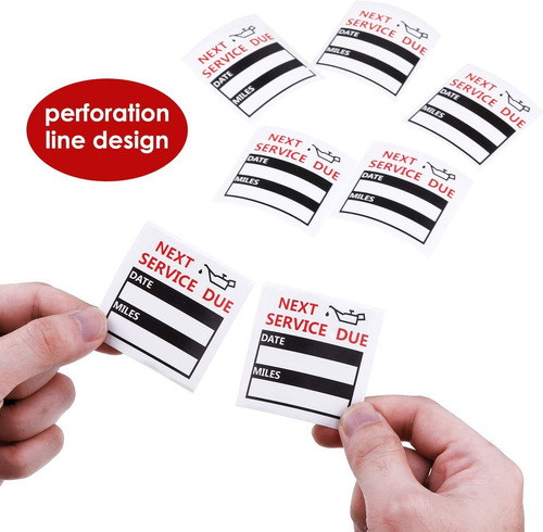 600 Pieces Oil Change Reminder Stickers Service Reminder Lab