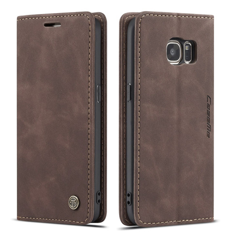 Funda Para Samsung S7 Carcasa Flip Case Wallet Kickstand