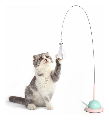 Juguetes For Gato Con Plumas, Cascabeles Y Ventosas