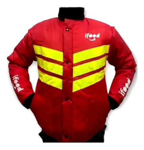 Jaqueta Ifood Vermelho Entregador Impermeável Com Refletivo