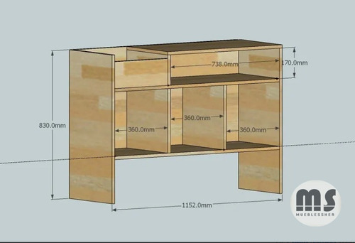 Mueble Para Vinilos Y Tocadiscos Con Batea Para Discos Blanco