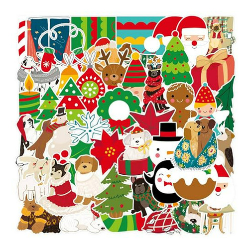 Pegatinas De Navidad 2023 - 50pcs Vinilo Impermeable