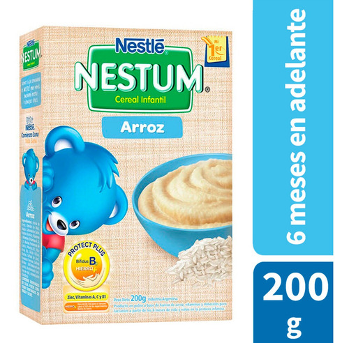 Imagen 2 de 6 de Nestum Arroz Cereal Infantil X 200g Nestle Alimento Niños X1