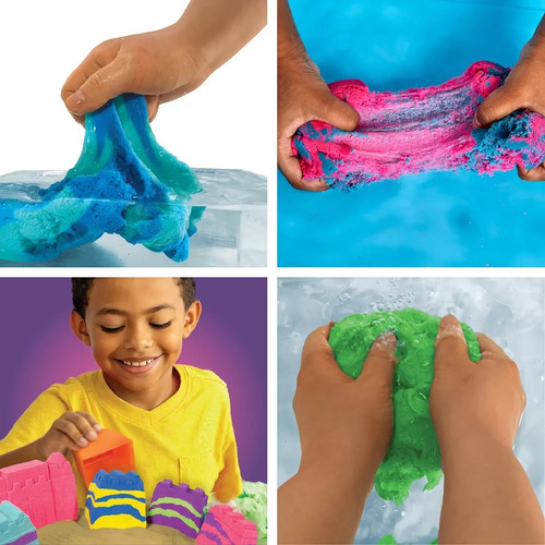 Imagen 3 de 5 de Slimygloop Slime Sand Arena Moldeable Horizon C/ Accesorios