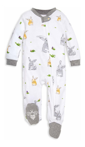 Burt's Bees Baby Baby Girls & Play, Pijama De Mono De Una P.