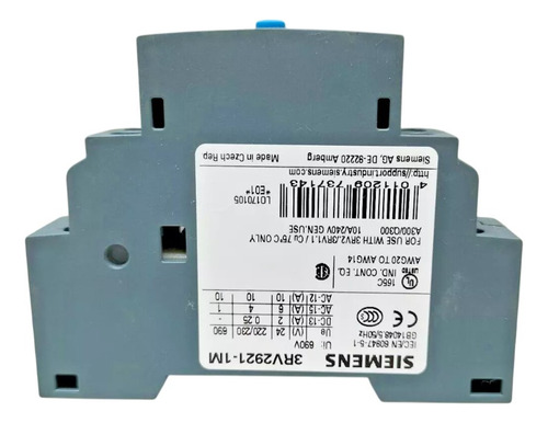 Interruptor De Sinalização 3rv2921-1m | Siemens