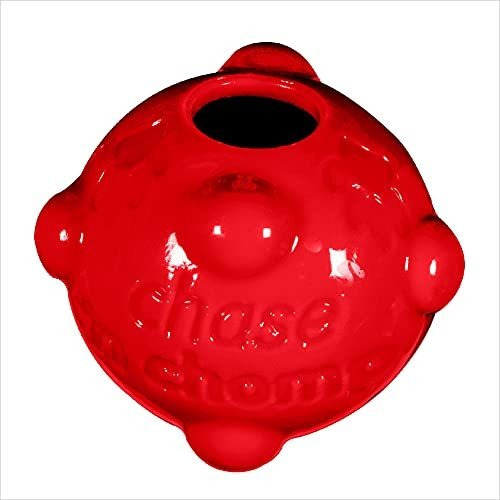 Chase 'n Chomp Dog Amazing Squeaker Ball Toy Para Mascotas, 