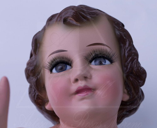 Niño Dios De 35cm Ojo Rayado Artesanías Rosas Moreno