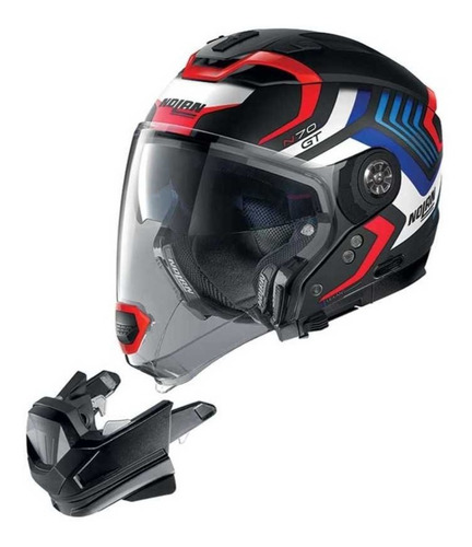 Imagen 3 de 8 de Casco Nolan N70-2 Gt Spinnaker N-com 45 Multiproposito Mate