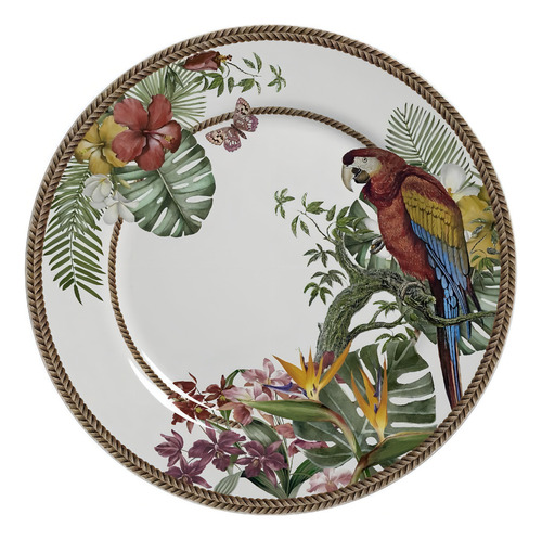 Aparelho De Jantar Com 20 Pcs Tropicos Plus