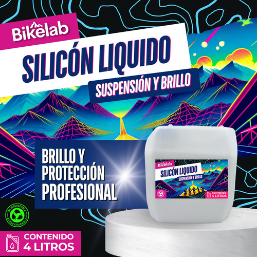 Lubricante Suspensión Y Abrillantador De Silicón Bikelab 4l