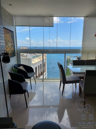 Imagem 3 de 28 de Apartamento Para Venda Comercio, Salvador ( Clock Marina)1 Dormitório Sendo 1 Suíte, 1 Sala, 1 Banheiro, 1 Vaga, Vista Mar, Mobiliado, - Mc03 - 70652776