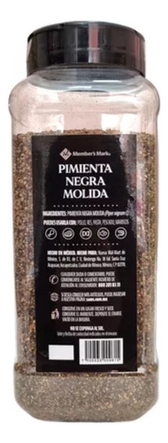 Pimienta Negra Molida Member's Mark 545g