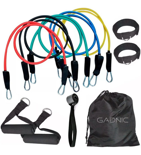 Set Kit 5 Bandas Elásticas Ejercicio Entrenamiento Funcional