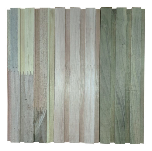 Revestimiento Madera Maciza Alistonada Acanalado Pared X M2