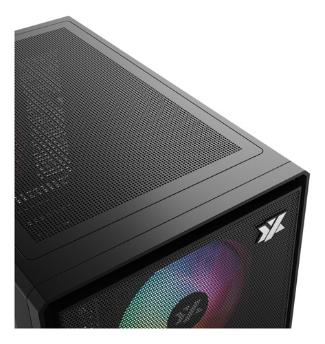 Gabinete Xyz Atom Black 3 Argb Fans Controller Mesh Usb C