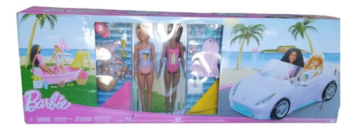 Barbie Set De Coche Y Piscina, Mattel, Modelo T2179