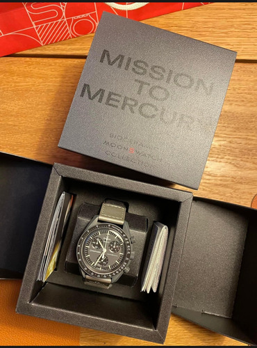 Reloj Omega X Swatch Mision A Mercurio Gris Oscuro Gris Oscuro Gris (Usado)
