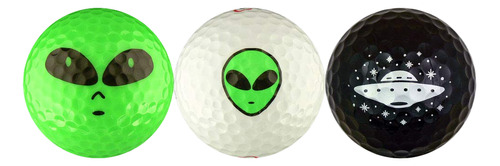 Set De Regalo Aliens W / Spaceship Variety Golf Ball
