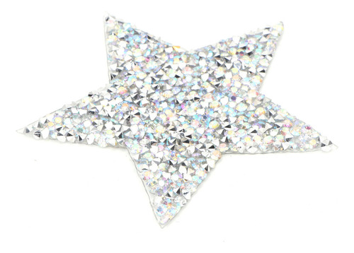 10pcs Rhinestone Estrella Apliques Plancha Ropa Parche Para