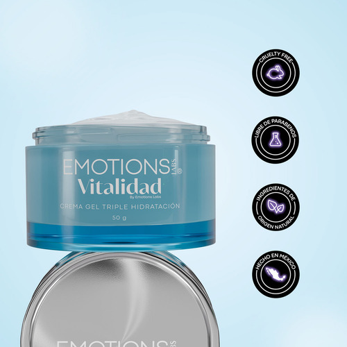 Crema Facial Emotions Labs Vitalidad Acido Hialuronico Momento De Aplicación Día/noche Tipo De Piel Todo Tipo De Piel