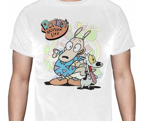 Rocko's Modern Life - Blanca - Animación - Polera- Cyco 