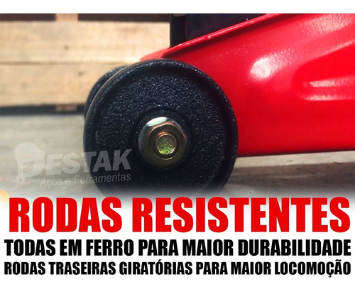 Macaco Hidráulico Jacarézinho 2 Toneladas + Kit Ferramentas