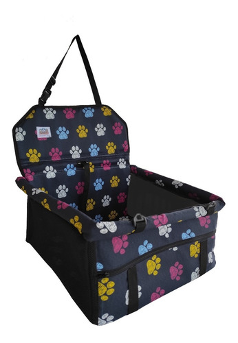 Imagem 3 de 10 de Cadeirinha Assento Pet Carro Cesto Para Cão Gato Cor Estanho