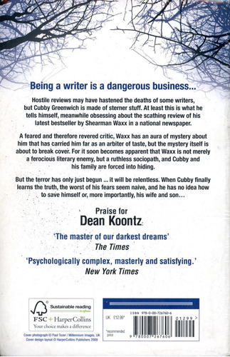 Relentless ( Dean Koontz ), de Koontz, Dean. Editorial HarperCollins, tapa blanda en inglés, 2009