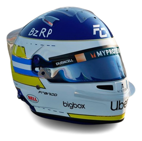 Casco F1 Franco Colapinto 2024 - Homenaje Carlos Reutemann