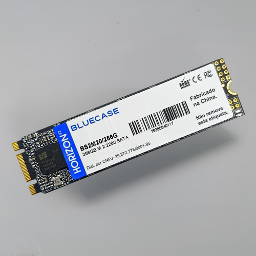 Ssd M.2 256gb Bluecase Sata 6gb/s Horizon V2 Rápido Cor Preto