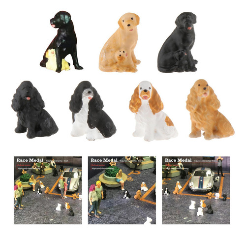 Fs 1/64 Animal Cão Personagens Brinquedos Mini Stylea Black