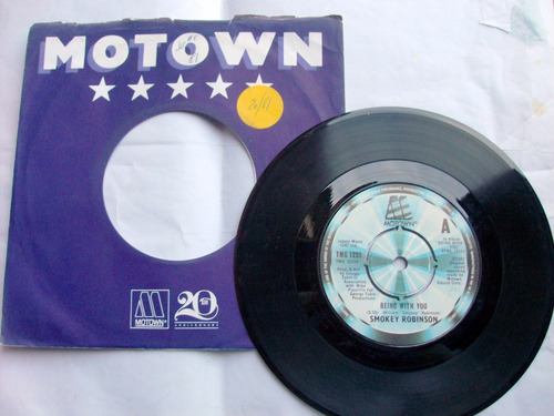 Smokey Robinson - Being With You / Motown Single Uk 1981 Ex