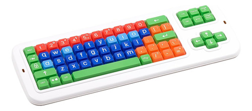 Teclado De Colores Clevy Muy Resistente Y Practico