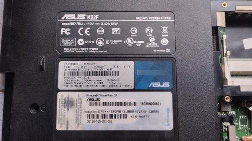 Tarjeta Madre Asus K52f Verde (Usado)