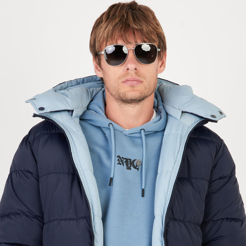 Campera Hombre Kevingston Everest Reversible Relaxed Azul
