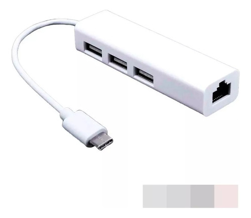 Conversor Netmak Usb A Red Hub Usb 2.0 A Rj45 + Hub