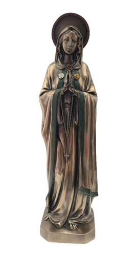 Hermosa Figura Religiosa Virgen De La Rosa Mística 40cm
