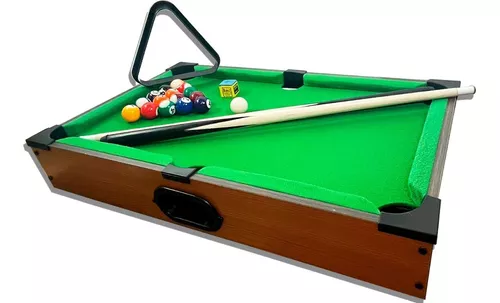 Mini Mesa De Sinuca Snooker Bilhar Em Madeira Jogo completo qloja! 