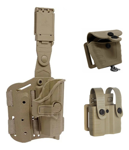 Coldre Striker Perna Para Ts9 / Beretta Apx + Kit Tab Lock