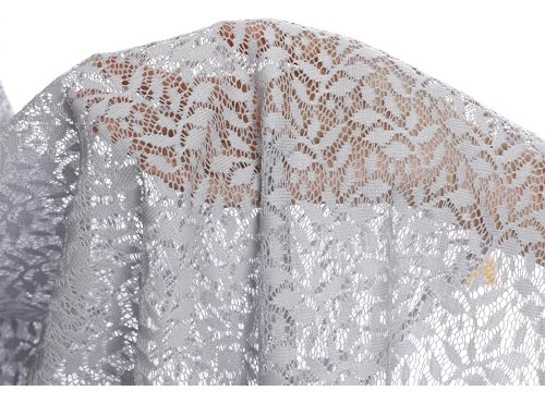 Conjunto De 2 Cortinas Grises Traslúcidas Para Puertas Franc