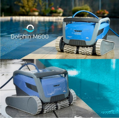 Imagen 3 de 9 de Robot Limpiapiscinas Dolphin M600 Semipro Hidraulica Rubber