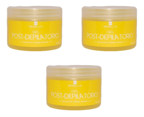 3 Gel Post Depilatorio Con Manzanilla - Biobellus 500ml