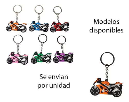 Llavero Moto Suzuki En Goma Diferentes Colores Liviano