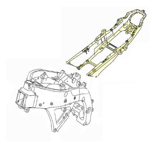 Sub Chasis Yamaha Yzf R6 11/16 - Palermo Bikes