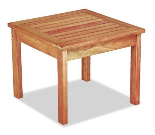 Mesa Baja De Madera 50x50 Eucaliptus Pintada