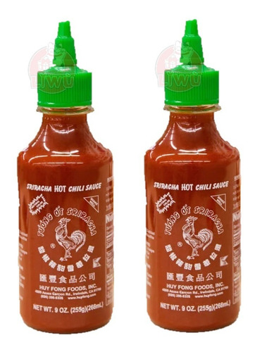 2 Sriracha Salsa Picante Original 266ml. Va Con Todo.