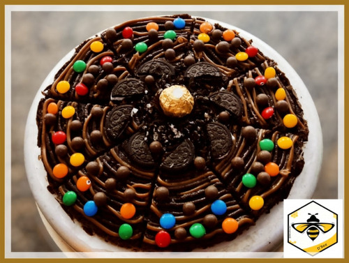 Brownie Pizza Torta De Chocolate Con Topping 