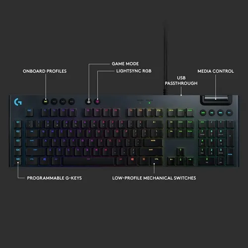 Teclado mecánico rgb lightsync g815 sale