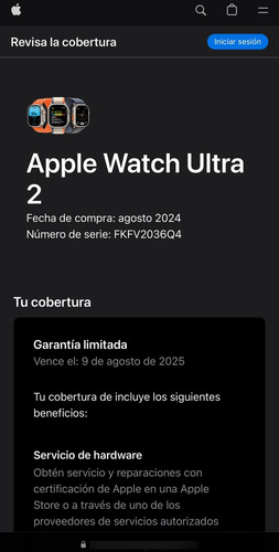 Apple Watch Ultra 2 - Gps + Cel - 49 Mm - Trail Loop Gris M (Usado)